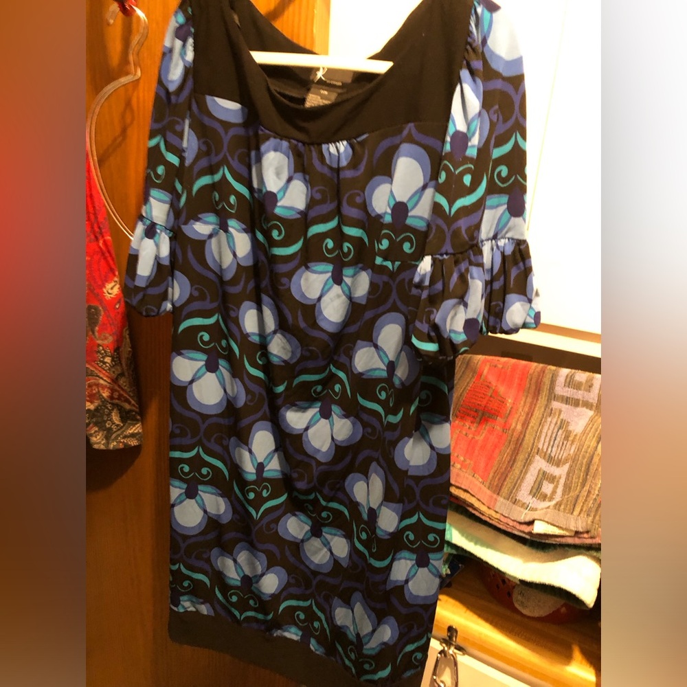 K Woman Y2K Bold Print Polyester Dress- 910